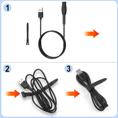 GOLDFOX 5V USB Charger Cord Compatible with Philips Norelco OneBlade 360 Shaver QP2724 QP2834 QP4530 MG7910 MG9525 MG9510 MG5910 S7887 QP1924 X5006 Electric Trimmer Shaver Replacement Charging Cable