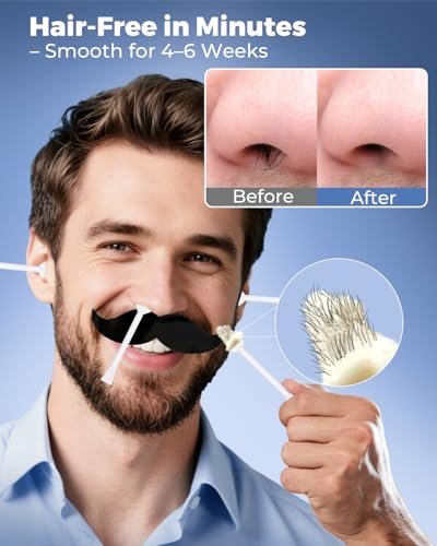 Boloye Nose Wax Kit – 100g Natural Resin Wax, 20 Sticks, Smart Temp Control, USB Fast Heat, 3-Min Hair Removal, Lasts 4-6 Weeks, Up to 15 Uses Avelisse