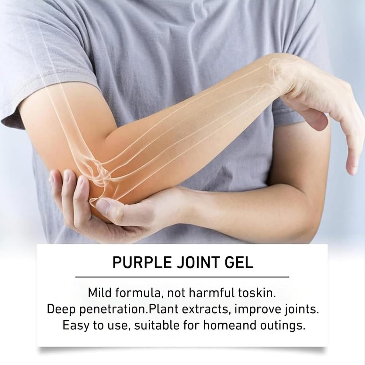 2-Pack Soothing Relief Massage Gel – Cooling Purple Joint & Muscle Gel for Knees, Lumbar, Neck, Back, Shoulders, Hands, and Feet Avelisse