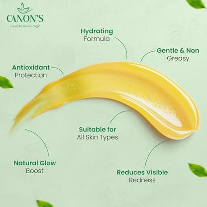 Canon’s Beauty Collection Lightweight Vitamin C Turmeric Face Cream – Daily Hydration Moisturizer, Fast Absorbing, Non-Greasy Feel – 1.76 fl oz