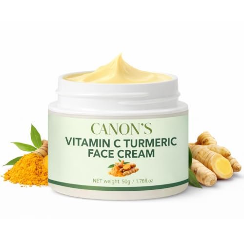 Canon’s Beauty Collection Lightweight Vitamin C Turmeric Face Cream – Daily Hydration Moisturizer, Fast Absorbing, Non-Greasy Feel – 1.76 fl oz - görsel 2