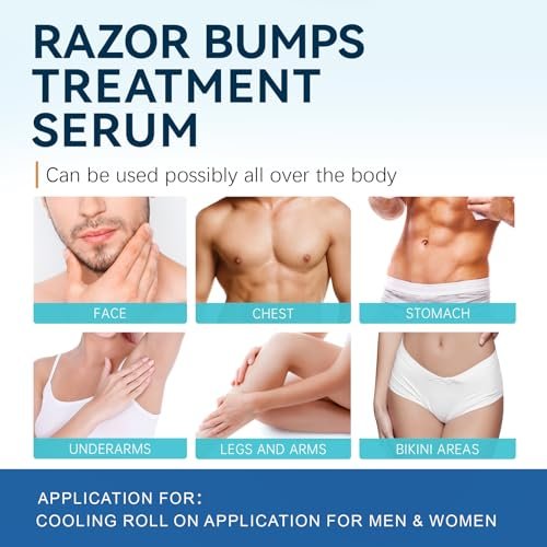 Razor Bumps & Ingrown Hair Treatment – Smoothing Solution for Body, Beard & Bikini Area – Post Waxing & After Shaving Serum for Women & Men - görsel 10