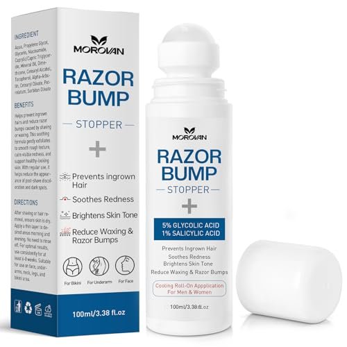 Razor Bumps & Ingrown Hair Treatment – Smoothing Solution for Body, Beard & Bikini Area – Post Waxing & After Shaving Serum for Women & Men - görsel 2