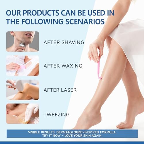 Razor Bumps & Ingrown Hair Treatment – Smoothing Solution for Body, Beard & Bikini Area – Post Waxing & After Shaving Serum for Women & Men - görsel 14