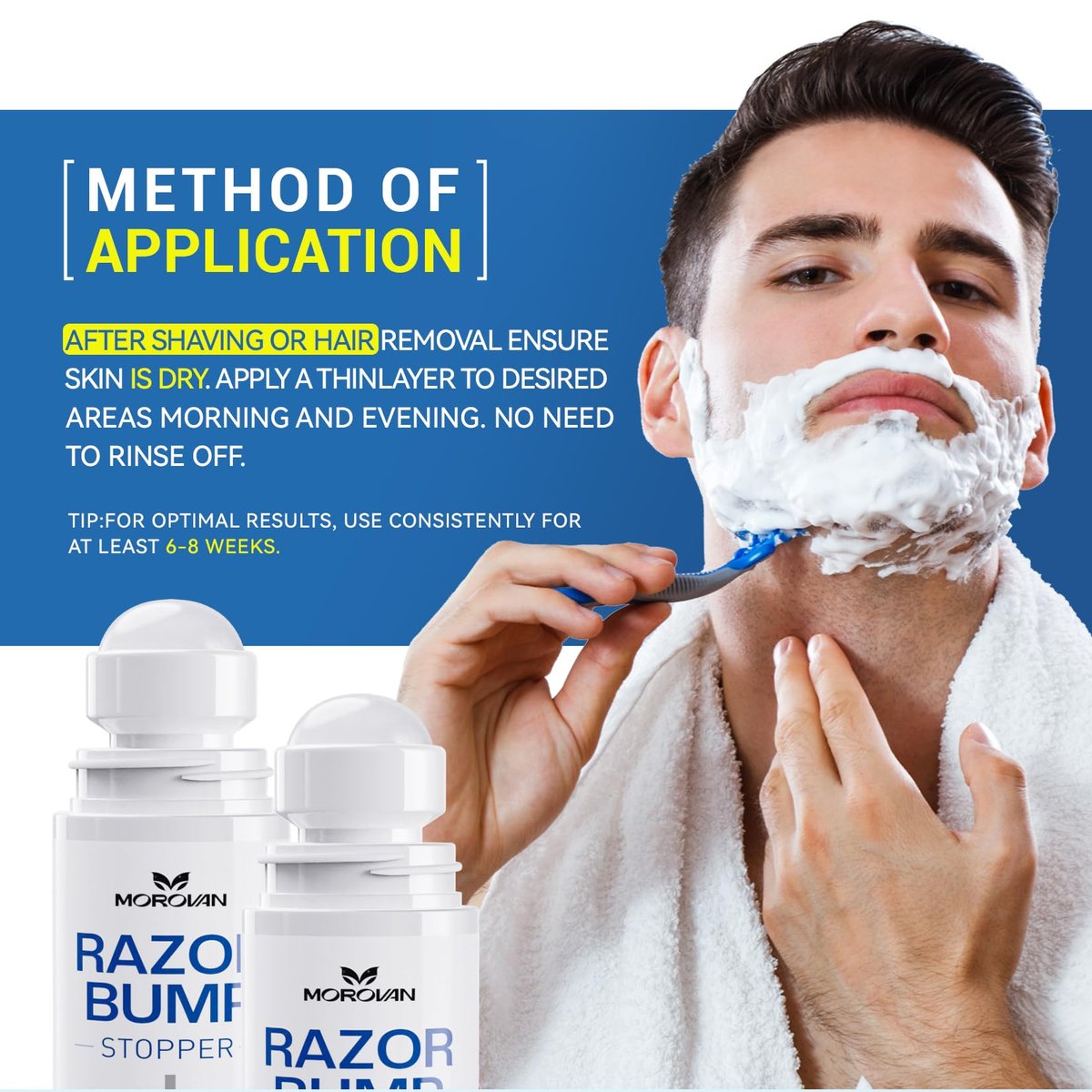 Razor Bumps & Ingrown Hair Treatment – Smoothing Solution for Body, Beard & Bikini Area – Post Waxing & After Shaving Serum for Women & Men - görsel 11