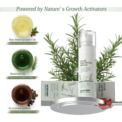 Morovan Hair Growth Spray for Scalp - Batana & Castor Oil Hair Loss Treatment, 2.7 fl oz