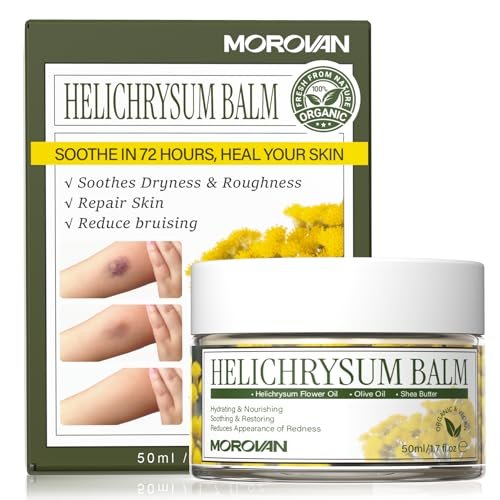 Morovan Elderly Bruise Balm with Helichrysum - Multi-Purpose Skin Balm for Bruises, Veins, Burns & Redness, Promotes Healing & Circulation for Men & Women, 1.71 Fl Oz - görsel 2
