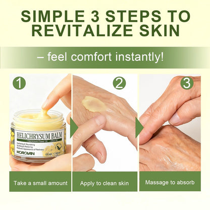 Morovan Elderly Bruise Balm with Helichrysum - Multi-Purpose Skin Balm for Bruises, Veins, Burns & Redness, Promotes Healing & Circulation for Men & Women, 1.71 Fl Oz