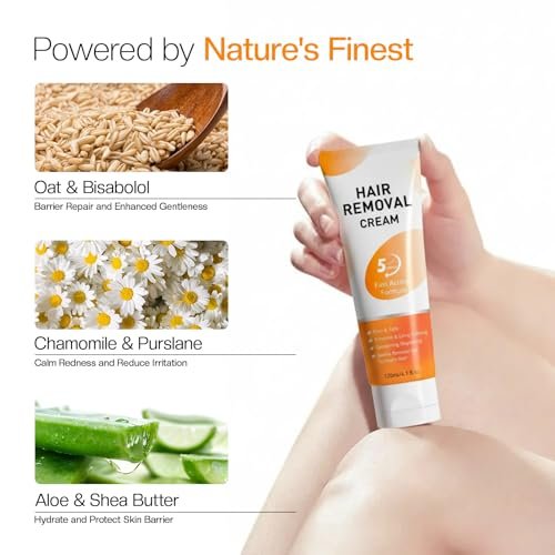Morovan Hair Removal Cream 4.1 Oz – Fast Acting Depilatory Cream for Women & Men, Painless Smooth Skin on Legs, Arms, Bikini Line at Home - görsel 8