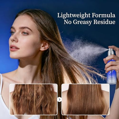 BEAUTNICE Rosemary Hair Treatment Oil Spray 80ml - Frizz Control & Split End Repair with Argan, Batana & Lavender Oil, Bluebell Fragrance Avelisse