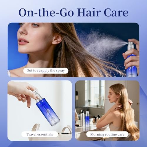 BEAUTNICE Rosemary Hair Treatment Oil Spray 80ml - Frizz Control & Split End Repair with Argan, Batana & Lavender Oil, Bluebell Fragrance Avelisse