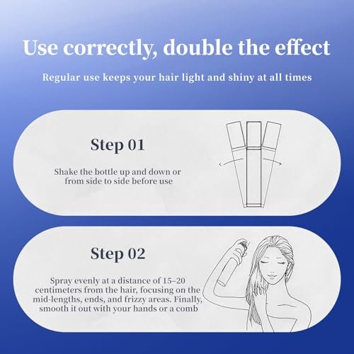 BEAUTNICE Rosemary Hair Treatment Oil Spray 80ml - Frizz Control & Split End Repair with Argan, Batana & Lavender Oil, Bluebell Fragrance Avelisse