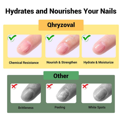 Qhryzoval Acetone Nail Polish Remover - Professional Soak Off Gel & Glue Remover with Mango Oil, 8 Fl Oz