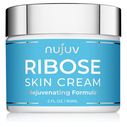 nuJuv Ribose Anti-Aging Cream - D-Ribose, Hyaluronic Acid, Vitamin E & B5 - Firming & Lifting Moisturizer for Day & Night - Made in USA - 2 oz Avelisse