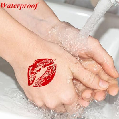Barbed Wire Temporary Tattoo - No Ragrets Halloween Costume Tattoo Stickers for Adults Men Women