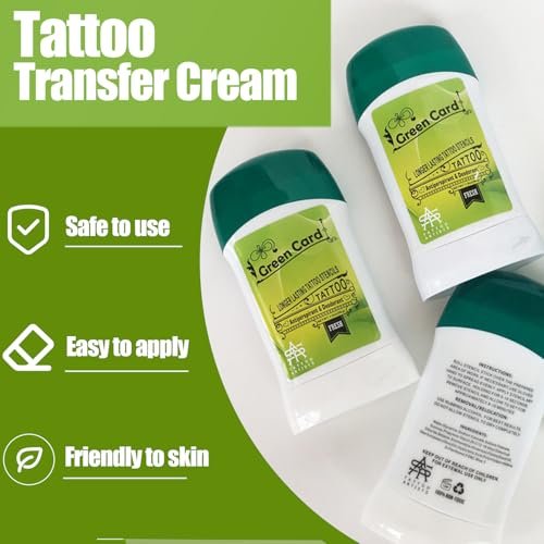 Urknall Tattoo Transfer Gel - 2-Pack Professional Stencil Cream for Long-Lasting Tattooing Stencils, Safe & Clear Body Art Transfer Soap Paste Avelisse