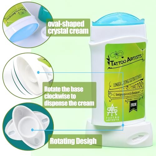 Urknall Tattoo Transfer Gel - 2-Pack Professional Stencil Cream for Long-Lasting Tattooing Stencils, Safe & Clear Body Art Transfer Soap Paste Avelisse