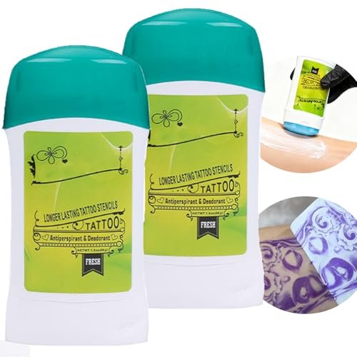 Urknall Tattoo Transfer Gel - 2-Pack Professional Stencil Cream for Long-Lasting Tattooing Stencils, Safe & Clear Body Art Transfer Soap Paste Avelisse