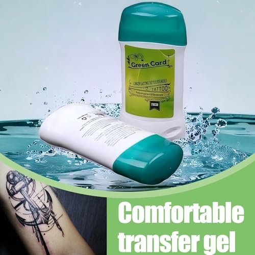 Urknall Tattoo Transfer Gel - 2-Pack Professional Stencil Cream for Long-Lasting Tattooing Stencils, Safe & Clear Body Art Transfer Soap Paste Avelisse