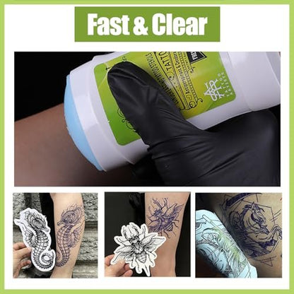 Urknall Tattoo Transfer Gel - 2-Pack Professional Stencil Cream for Long-Lasting Tattooing Stencils, Safe & Clear Body Art Transfer Soap Paste Avelisse