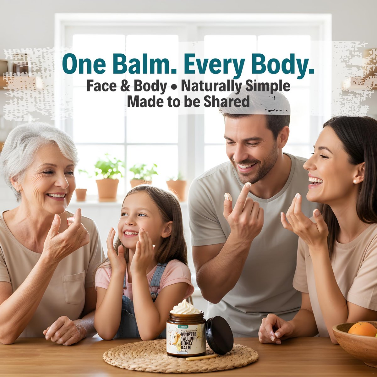JWAENN Whipped Tallow and Honey Balm – Grass-Fed Beef Tallow Moisturizer for Face, Body, Dry & Sensitive Skin, Lightweight, Fast-Absorbing, Non-Greasy, 4 oz Avelisse