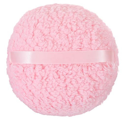 Ouligay Large 6-Inch Powder Puff for Body – Soft, Washable Dusting Puff for Men & Women (Pink)