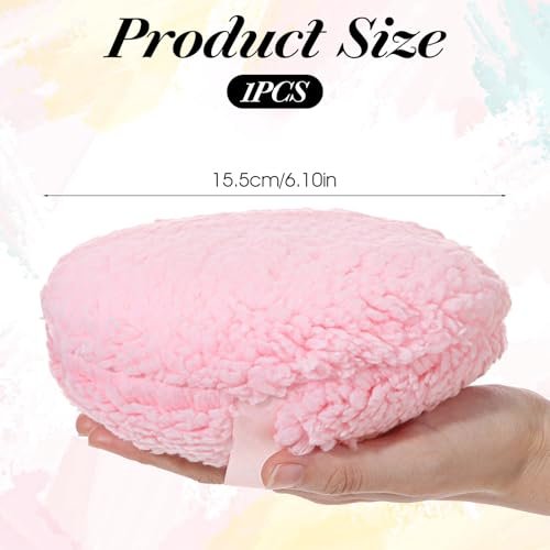 Ouligay Large 6-Inch Powder Puff for Body – Soft, Washable Dusting Puff for Men & Women (Pink) - görsel 4