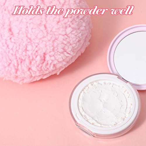 Ouligay Large 6-Inch Powder Puff for Body – Soft, Washable Dusting Puff for Men & Women (Pink) - görsel 10