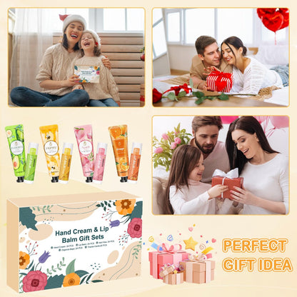 24 Sets Bulk Gifts for Women - Hand Cream, Lip Balm, Mini Nail Files Gift Set with Organza Bags & Thank You Cards - Baby Shower, Bridal, Wedding Favors & Christmas Gifts Avelisse