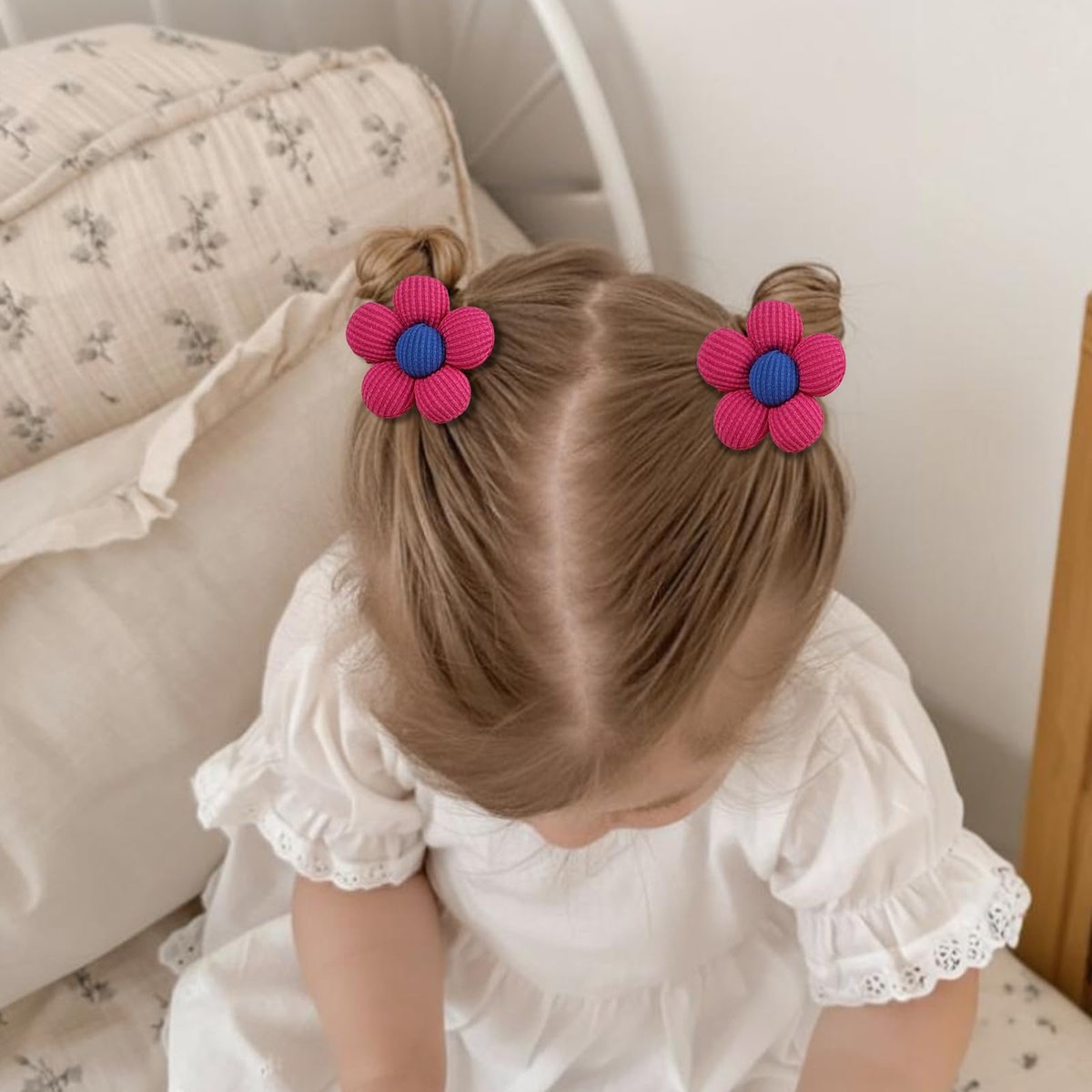 TOKUFAGU 10Pcs Flower Hair Bows for Girls – Non-Slip Alligator Clips for Toddlers, Kids & Teens - görsel 13