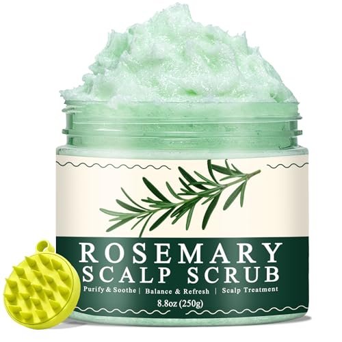 Criszenv Scalp Scrub with Rosemary & Mint – Clarifying Exfoliator for Itchy Scalp, Dandruff & Buildup Removal, 8.8 oz - görsel 2