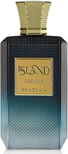 Khadlaj Island Dreams – Fruity, Floral, Woody, Musky Extrait de Parfum – Long-Lasting Unisex Fragrance, 3.4 oz Avelisse