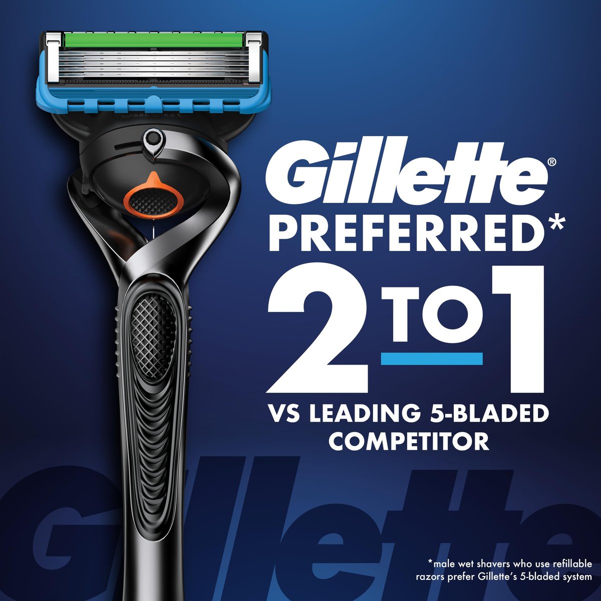 Gillette Fusion5 ProGlide Men's 5-Blade Razor Blade Refills with Precision Trimmer, 10 Count Avelisse