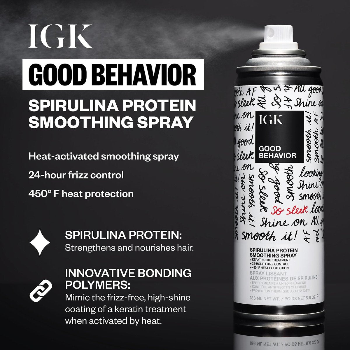 IGK Must Have Travel Kit Holiday 2025 – TSA Approved Travel Size Hair Essentials: Smoothing Spray, Shine Spray & Dry Hair Mask Avelisse