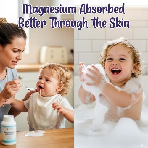 Aromasong Magnesium Flakes for Kids Bath – 3 LB Resealable Bag | Pure Dead Sea Salt Bath Flakes for Kids, Toddlers & Babies | Gentle Calming Epsom Salt Alternative | Soothing Bedtime Detox Soak Avelisse
