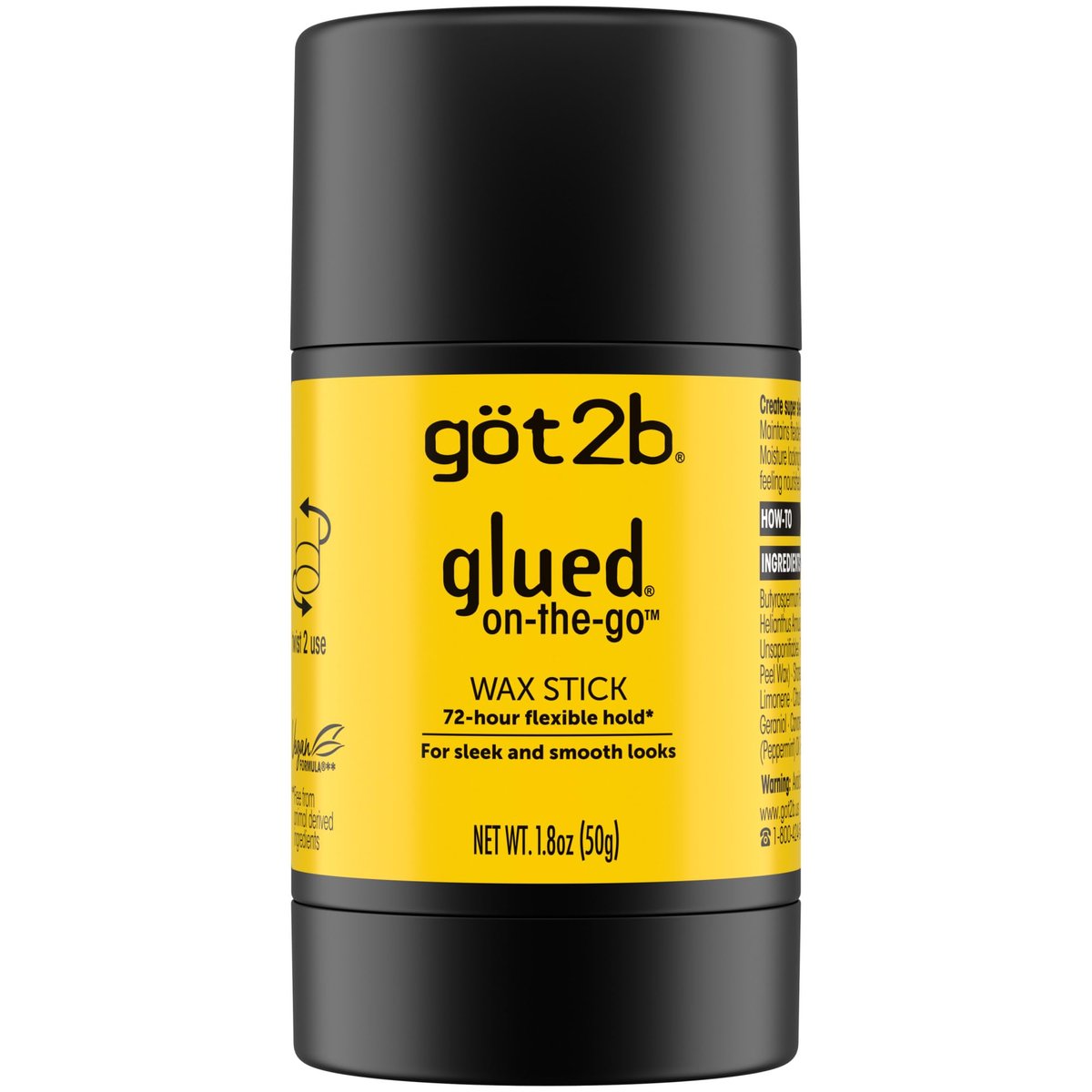 Got2B Glued On-the-Go Wax Stick – Sleek Styles Without Crunch, 1.8 oz - görsel 1