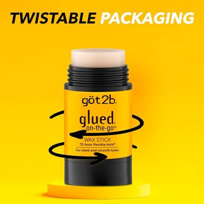 Got2B Glued On-the-Go Wax Stick – Sleek Styles Without Crunch, 1.8 oz