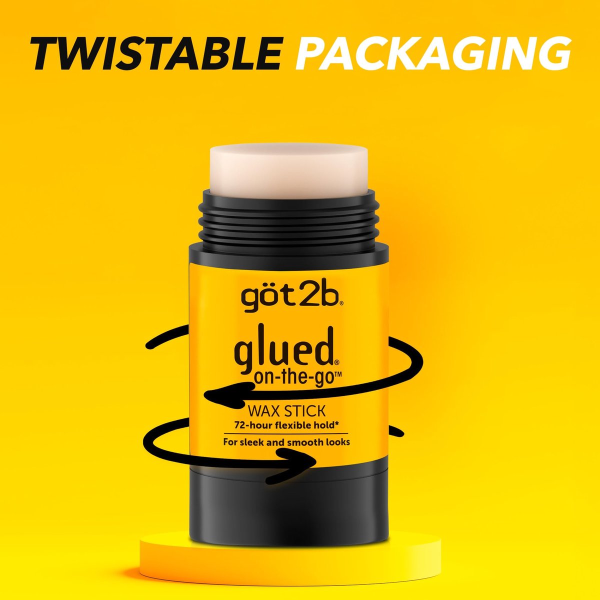 Got2B Glued On-the-Go Wax Stick – Sleek Styles Without Crunch, 1.8 oz - görsel 7