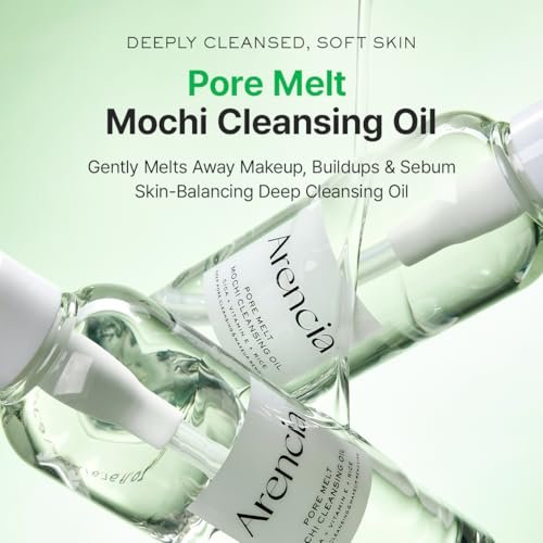ARENCIA Pore Melt Mochi Makeup-Removing Cleansing Oil – Non-Comedogenic, Rice Amino Acids, Vitamin E, Cica & Ceramide, 6.76 fl oz - görsel 3