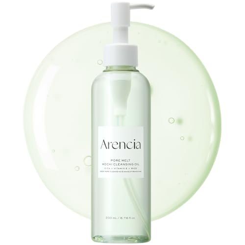 ARENCIA Pore Melt Mochi Makeup-Removing Cleansing Oil – Non-Comedogenic, Rice Amino Acids, Vitamin E, Cica & Ceramide, 6.76 fl oz - görsel 1
