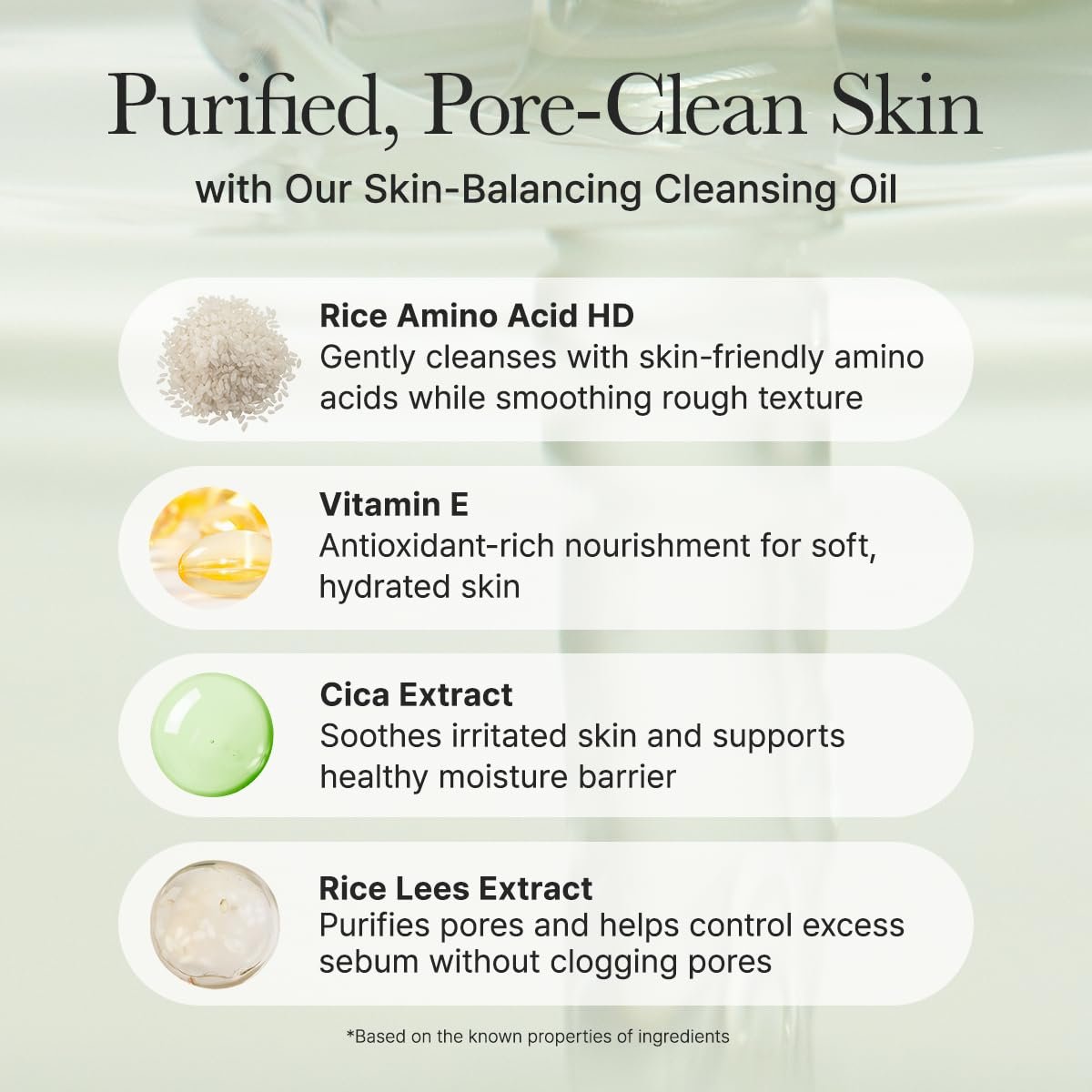 ARENCIA Pore Melt Mochi Makeup-Removing Cleansing Oil – Non-Comedogenic, Rice Amino Acids, Vitamin E, Cica & Ceramide, 6.76 fl oz - görsel 12