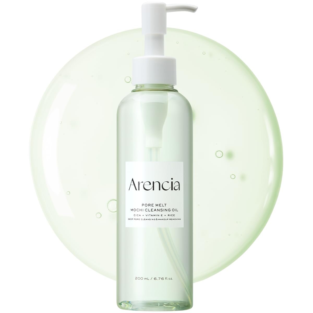 ARENCIA Pore Melt Mochi Makeup-Removing Cleansing Oil – Non-Comedogenic, Rice Amino Acids, Vitamin E, Cica & Ceramide, 6.76 fl oz - görsel 2