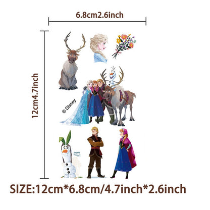 10 Sheets Frozen Temporary Tattoos for Kids - Disney Princess Birthday Party Favors, Cute Cartoon Decoration Sticker Gifts for Teen Girl Boys Home Activity Class Prizes Carnival Christmas Rewards