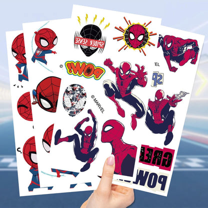10 Sheets Spiderman Temporary Tattoos for Kids - Cool Birthday Party Favors, Cute Cartoon Decoration Sticker Gifts for Teen Girl Boys Home Activity Class Prizes Carnival Christmas Rewards