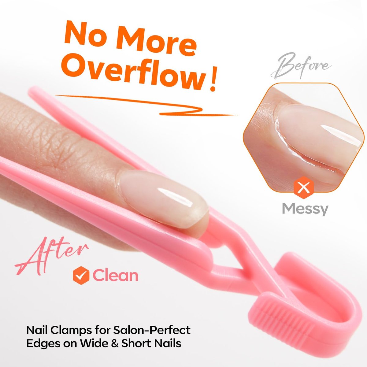 modelones False Nail Gels Builder Nail Gel 3 Colors French Tip – 10-in-One Clear Nude Pink Hard Gel Nail Kit with Dual End Brush, Paper Forms for Extension Apex Building Sculpting LED Cured Avelisse