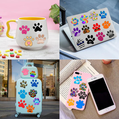 60 PCS Paw Print Temporary Tattoos for Kids - Pre-Cut Dog & Cat Animal Stickers | Perfect Party Favors, Birthday Decorations, Classroom Rewards & Goodie Bag Fillers for Boys & Girls