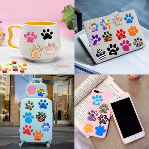 60 PCS Paw Print Temporary Tattoos for Kids - Pre-Cut Dog & Cat Animal Stickers | Perfect Party Favors, Birthday Decorations, Classroom Rewards & Goodie Bag Fillers for Boys & Girls - görsel 12