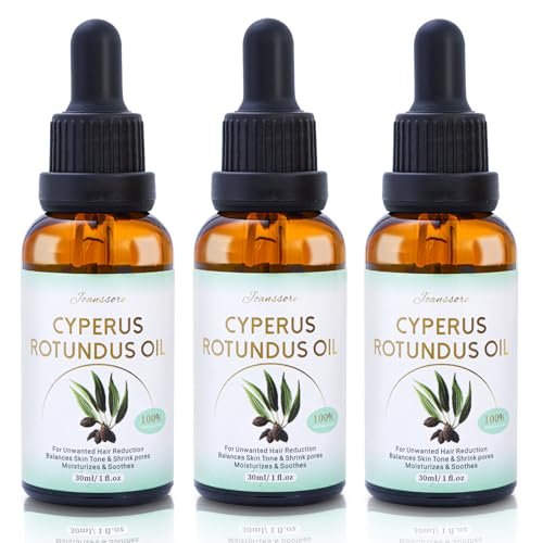 3 Pack Cyperus Rotundus Oil for Hair Removal - Reduce Unwanted Hair Growth Naturally, Moisturizing & Soothing Body Oil for All Skin Types - görsel 2