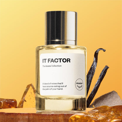 Dossier Originals - IT FACTOR - Eau de Parfum - 50 ML - Unisex Long-Lasting Perfume Crafted in France - Vegan & Pure Infused Avelisse