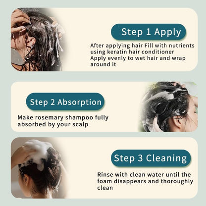 BEKSF Rosemary Shampoo - Sulfate & Paraben-Free for Oily Scalp & Sensitive Skin | 2-Pack Avelisse
